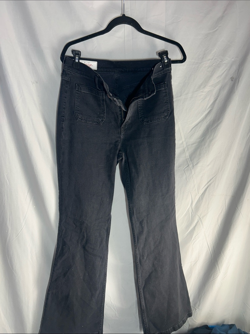 GAP Black Flare Wide-Leg Jeans
